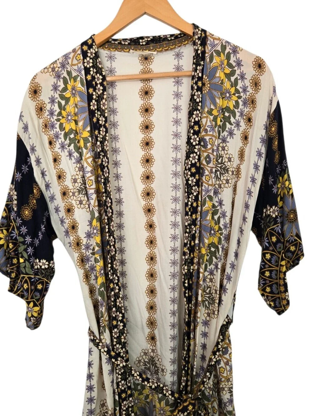 🌼✨ Lovestitch Boho Floral Kimono Duster Cardigan Cover Up O/S ✨🌼